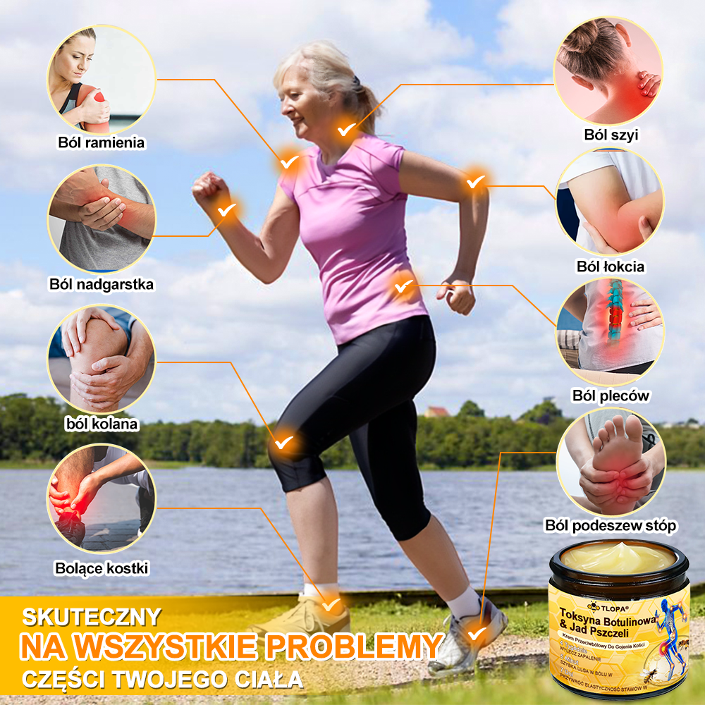 🐝TLOPA® Toksyna botulinowa i jad pszczeli Krem przeciwbólowy do gojenia kości🐝