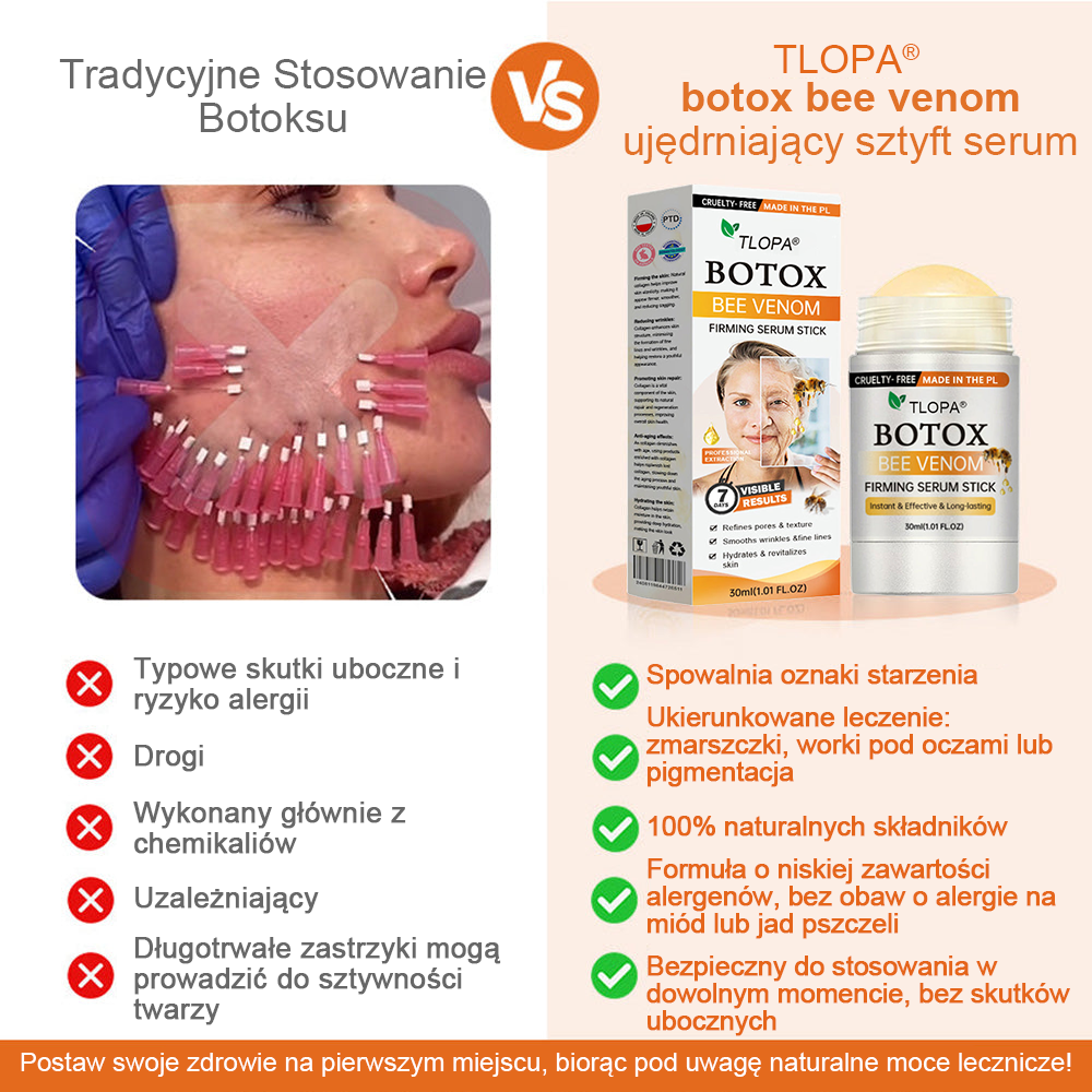 Wyprodukowano i wysłano z  Polska✨TLOPA®Ujędrniające Serum w Sztyfcie z Botoksem i Jadem Pszczelim(🔥OSTATNI DZIEŃ 70% ZNIŻKI)💄💄