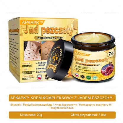ΑPΚΑPK™ Jad Pszczoły Kompleksowy Krem🥇🥇pomaga w leczeniu problemów skórnych, takich jak: zmarszczki, blizny, plamy pigmentacyjne, rozstępy, trądzik, łuszczyca, egzema, zmiany skórne, podrażnienia, stany zapalne i inne problemy skórne🔥🔥